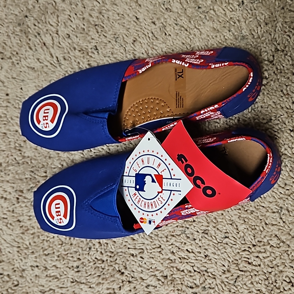 Brand New Chicago Cubs Tom's Style Shoes